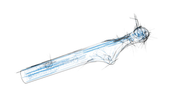 image of a dental ratchet sketch